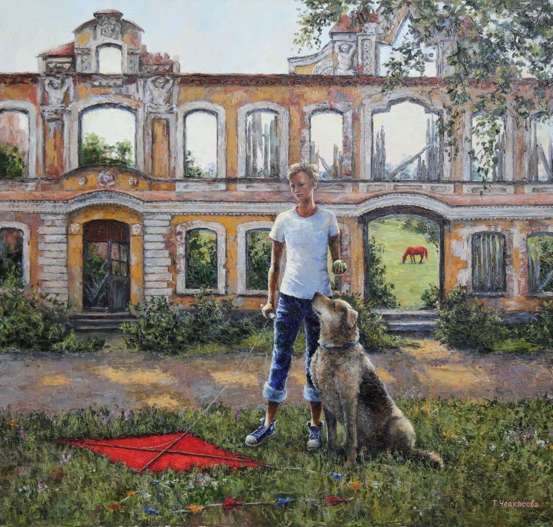 Мальчик с собакой