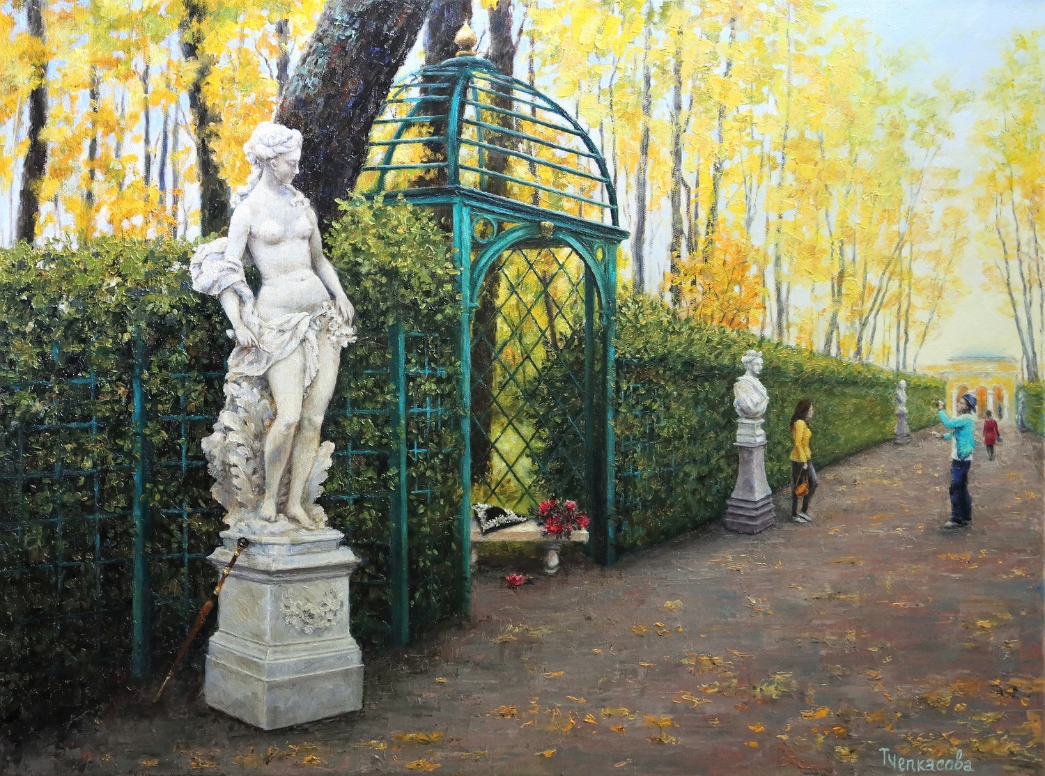 Летний сад картина